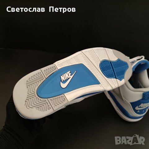 Nike Jordan 4 Blue , снимка 8 - Кецове - 36631715