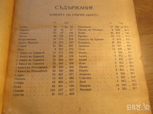 Голяма Стара библия изд. 1924 г. 1220 стр. стария и новия завет - тъмносива корица Царство България , снимка 5 - Антикварни и старинни предмети - 37537238