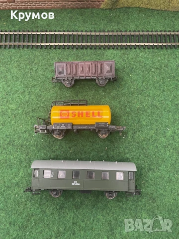 Вагон пътнически товарен 4-осен Лима HO 1:87 влак ЖП модел