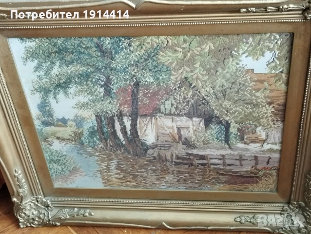 Гоблени по Вилер прецизно ушити по поръчка от специалист с DMC конци, снимка 5 - Гоблени - 50590555