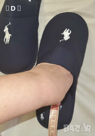 Polo Ralph Lauren нови тъмно сини чехли - 37, снимка 7 - Чехли - 52624720