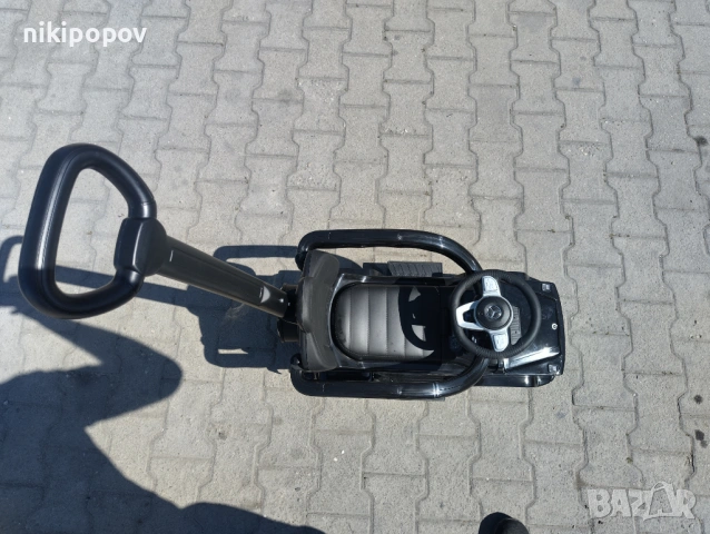 MERCEDES Кола за яздене с дръжка Mercedes-benz G350d черен, снимка 9 - Детски велосипеди, триколки и коли - 53564890