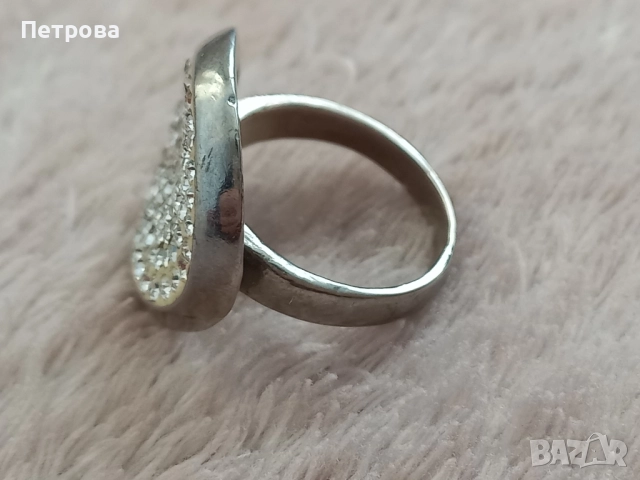 Пръстен с камъни Сваровски , снимка 2 - Пръстени - 51923903