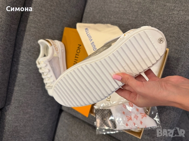 Louis Vuitton естествена кожа нова беши прозрачни сникърси кецове, снимка 6 - Кецове - 51541708