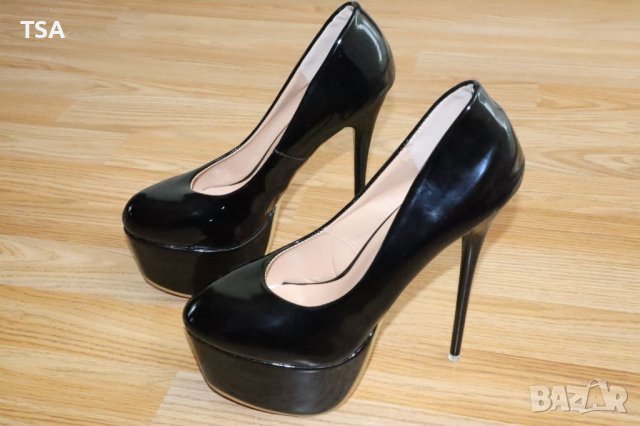 Секси дамски обувки висок ток 16см., снимка 4 - Дамски обувки на ток - 40506368