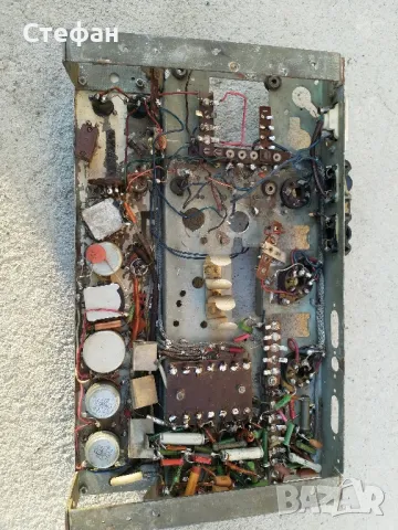 Шаси от лампов усилвател с частите без трансформаторите, снимка 2 - Ресийвъри, усилватели, смесителни пултове - 48537401