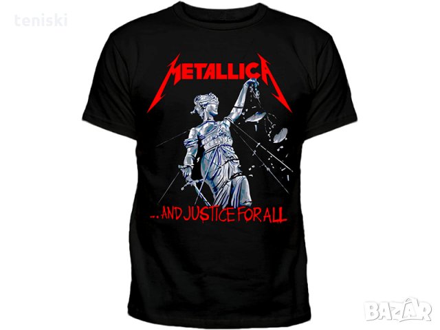  Рок тениска Metallica Модели и размери , снимка 3 - Тениски - 32330997