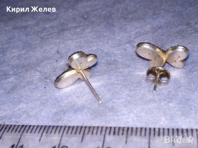 ЕФЕКТНИ СРЕБЪРНИ ОБЕЦИ ПЕПЕРУДИ СРЕБРО 925 с РАЗНОЦВЕТНИ ФАСЕТИРАНИ ИСКРЯЩИ КРИСТАЛИ 27981, снимка 12 - Обеци - 40502083