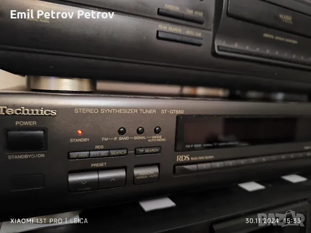 Промо 🌟 🌟 🌟 TECHNICS TOP SET  предусилвател тунер CD касетен дек, снимка 5 - Ресийвъри, усилватели, смесителни пултове - 48166683