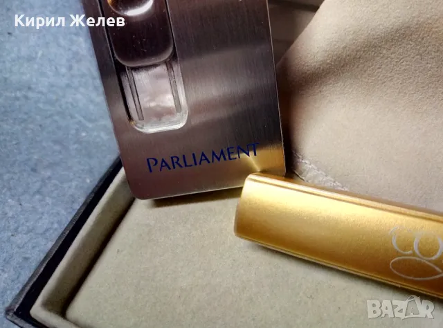 PIERRE CARDIN PARIS ЛУКСОЗНА ЕЛЕКТРОННА ЗАПАЛКА PARLIAMENT с КУТИЯ Бонус ГАЗОВА ЗАПАЛКА CORSET 41034, снимка 16 - Запалки - 47610045