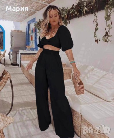 Дамски червн летен комплект, снимка 1