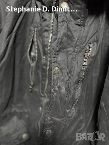 Черна мъжка парка, Only and Sons, снимка 4 - Якета - 52449058