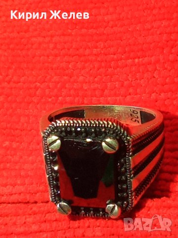 ШАРМАНТЕН МАРКАЗИТЕН СРЕБЪРЕН ПРЪСТЕН ЛАКИРАНО СРЕБРО 925 ЮВЕЛИРНА ПРЕЦИЗНА Арт ДЕКО ИЗРАБОТКА 40610