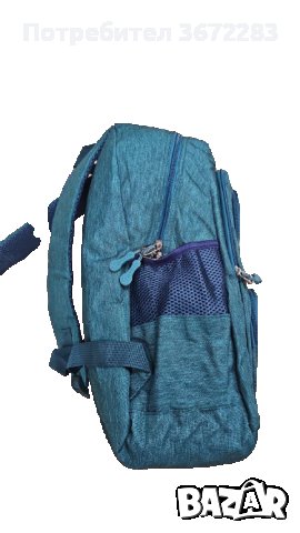 Ученическа раница с един голям джоб и три малки , снимка 2 - Ученически пособия, канцеларски материали - 43425825
