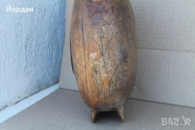 Стара дървена бъклица , снимка 7 - Антикварни и старинни предмети - 50099241