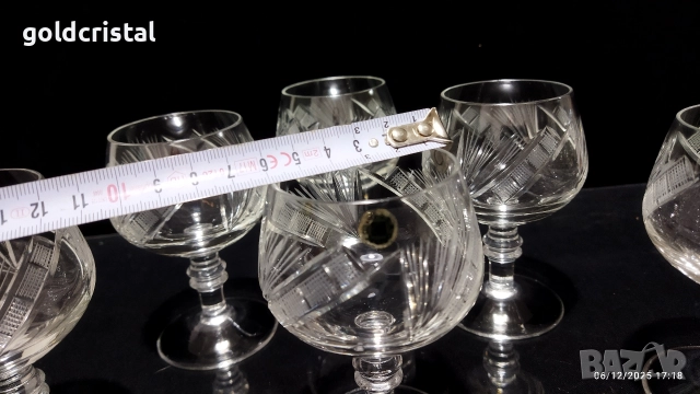 кристални чаши , снимка 4 - Антикварни и старинни предмети - 52673930
