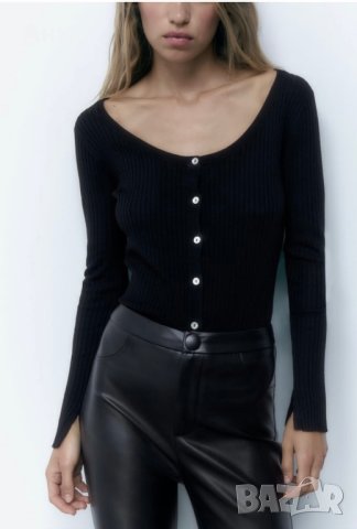 Кожен панталон-клин ZARA, снимка 9 - Панталони - 43502275