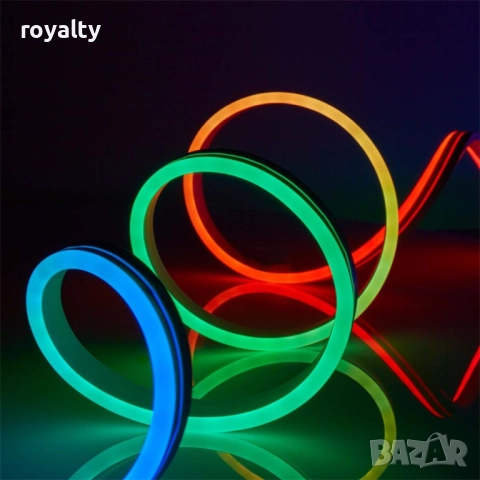 Неонови LED лентови светлини. Водоустойчиво осветление, 4.5 метра лента. Заложете на модерния блясък, снимка 8 - Декорация за дома - 52122002