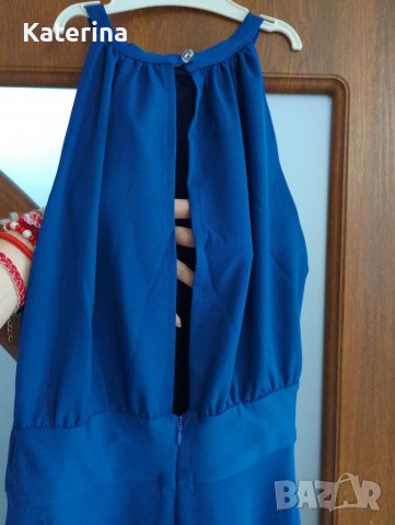 Уникална синя рокля , снимка 4 - Рокли - 39872170