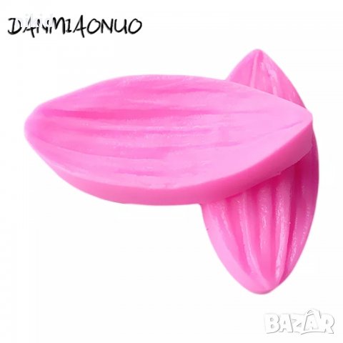 Набраздено листо листа вейнър за цвете силиконов молд форма декорация торта фондан шоколад, снимка 5 - Форми - 36981830