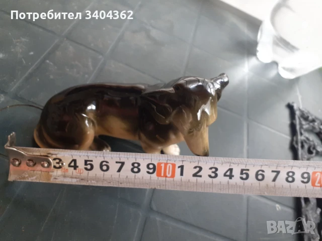 Sitzendorf - куче статуетка фигура порцелан, снимка 5 - Антикварни и старинни предмети - 50910124