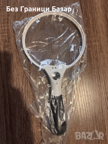 Нова Лупа с дръжка и LED осветление, голяма увеличителна леща за четене, бижута и фини детайли