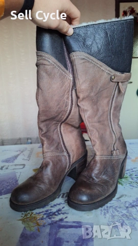 ✅КАЧЕСТВЕНИ ЗИМНИ БОТУШИ ОТ АГНЕШКА КОЖА - РАЗМЕР 40 ❗