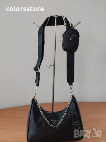 Луксозна Черна чанта Prada-SG-T12, снимка 5 - Чанти - 42967522