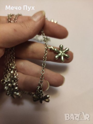 Сребърно колие (95), снимка 6 - Колиета, медальони, синджири - 39131160