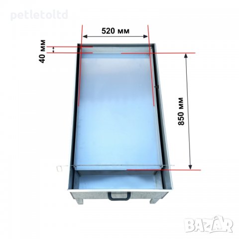 Слънчева восъкотопилка с крака, INOX (с поликарбонат), снимка 4 - За пчели - 29281048