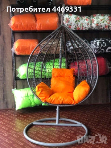 Градинска висяща люлка тип гнездо,яйце–Промоция!, снимка 6 - Градински мебели, декорация  - 52376869