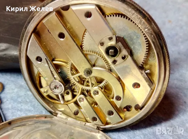 CYLINDRE DIX RUBIS Стар СРЕБЪРЕН ДЖОБЕН ЧАСОВНИК ВИСОКА ПРОБА СРЕБРО с БОНУС 2 КЛЮЧЕТА 48848, снимка 10 - Джобни - 48034689