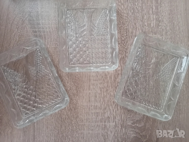 3бр. кристални чинийки 