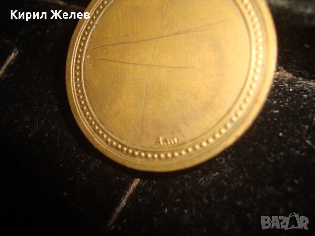 СТАР БРОНЗОВ МЕДАЛ МЕДАЛЬОН с ЛЪВ и ЛАТИНСКА СЕНТЕНЦИЯ 6346, снимка 5 - Антикварни и старинни предмети - 33163966