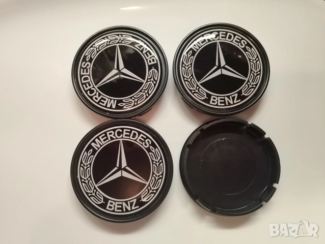 Мерцедес 55/60/ алуминиеви капачки / декоративни тапи за джанти , снимка 2 - Аксесоари и консумативи - 44116089