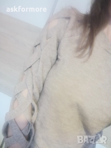 Дамски пуловер, размер М, снимка 2 - Блузи с дълъг ръкав и пуловери - 52071692