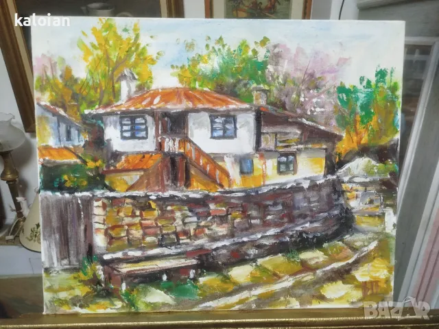 Венелин Петров. Масло на платно. Подписани авторски картини с размери от снимките. Цена 200 лв броя., снимка 5 - Картини - 49982962