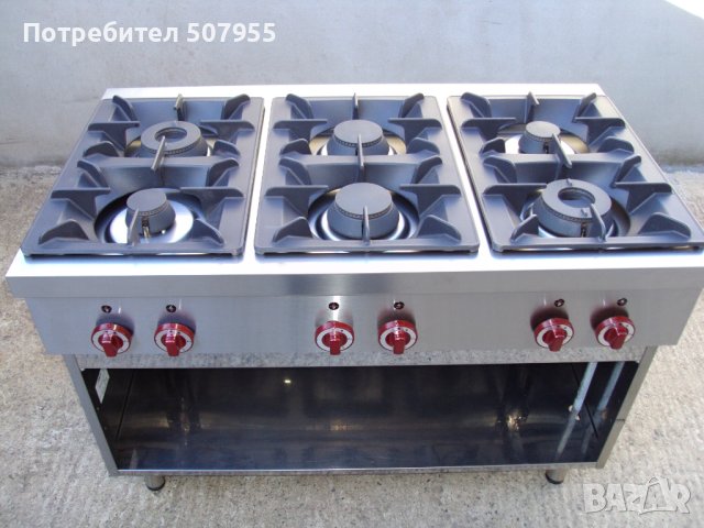 Професионален, италиански, газов котлон на база LINCAR - 6 горелки, снимка 8 - Обзавеждане на кухня - 43593046