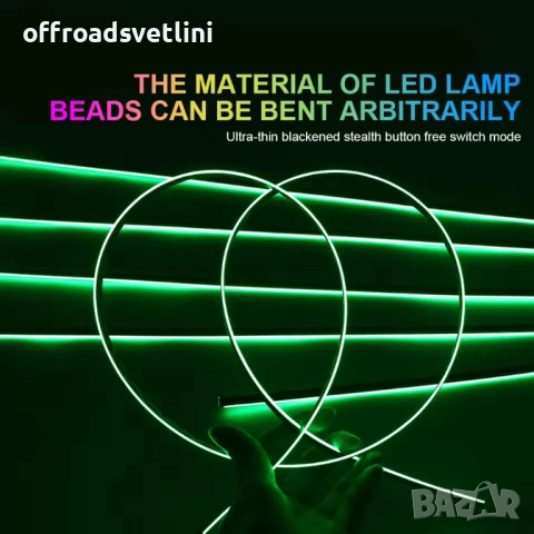 Система за LED амбиентно осветление за автомобили с RGB 64 цвята, 6в1, снимка 5 - Аксесоари и консумативи - 52827928