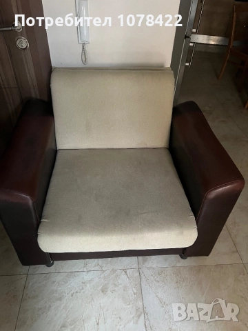 Продавам сгъваем разтегателен фотьойл., снимка 3 - Дивани и мека мебел - 52579073