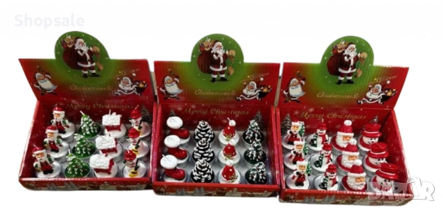 12 Коледни ароматни чаени свещи в кутия, снимка 6 - Декорация за дома - 52485107