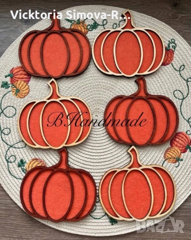 Дървени подложки за кафе, чай и основно ястие, снимка 3 - Прибори за хранене, готвене и сервиране - 47554053