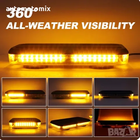 Сигнална лампа, Мини Лайтбар с магнит 12V-24V - 3202, снимка 2 - Аксесоари и консумативи - 47762271