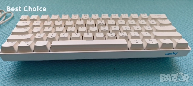 Гейминг RGB клавиатура Geeky GK61 SE 60, снимка 6 - Клавиатури и мишки - 52817907