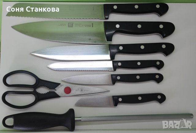 ZWILLING - FOUR STAR - Луксозен комплект кухненски ножове с блок, снимка 17 - Прибори за хранене, готвене и сервиране - 43182646