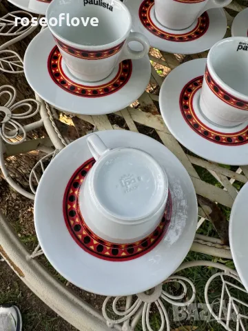 Лаваца Паулиста / Lavazza Paulista италиански порцеланови чаши за дълго кафе или капучино, снимка 6 - Чаши - 47673947