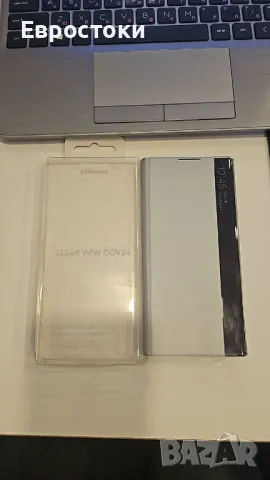 Оригинален калъф Samsung Galaxy Note 10, Galaxy Note 10 5G Clear View Cover – сребрист, снимка 8 - Калъфи, кейсове - 49426329