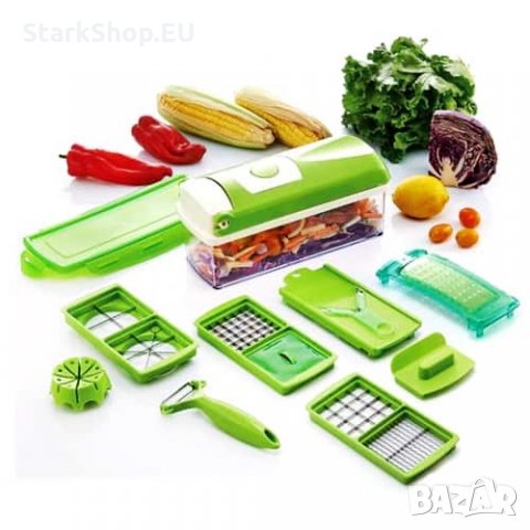 ТОП Nicer Dicer Plus Кухненско ренде 12 части и белачка кутия, снимка 2 - Други - 27104046