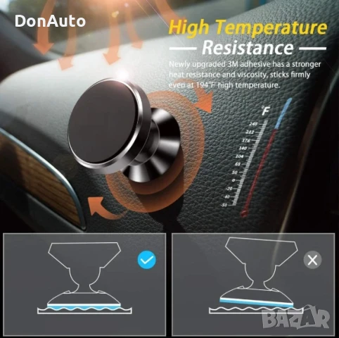 Магнитна поставка за телефон, снимка 5 - Аксесоари и консумативи - 51229423