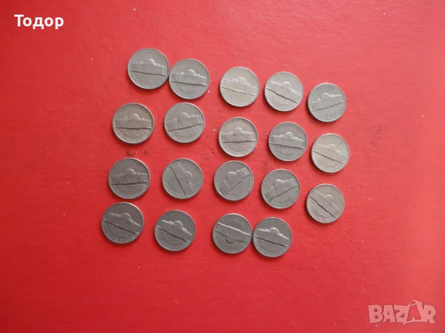 5 цента САЩ Лот американски монети центове 2 , снимка 4 - Нумизматика и бонистика - 48431629